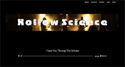 Desktop Screenshot of hollowscience.com